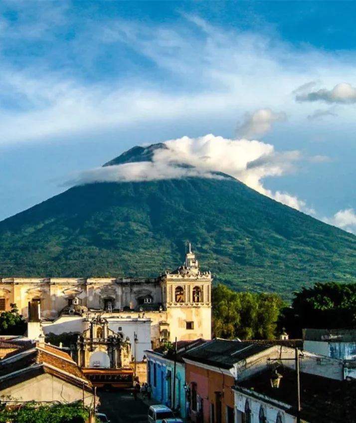 View of the Pacaya Volcano in Guatemala on a private tour