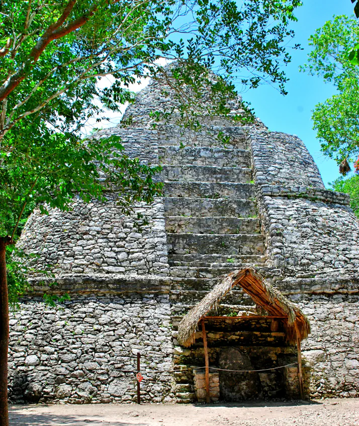 Visiting the Mayan ruins of Coba on a private tour